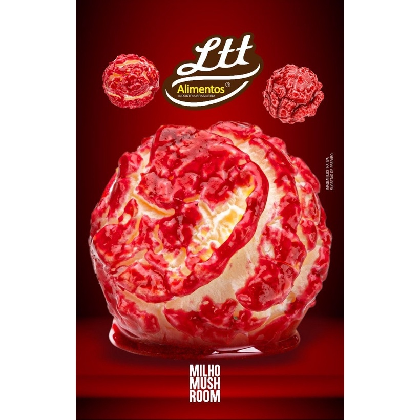 Milho Para Pipoca Mushroom Diferenciado Receitas Gourmet Promoção 500g Ltt Alimentos
