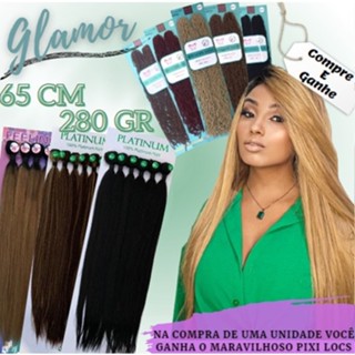 Cabelo Orgânico Human Hair 65cm 280gr Liso Glamour Super Star
