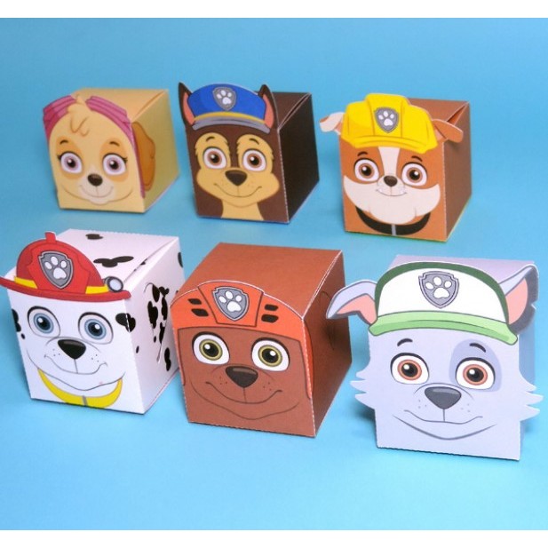 Caixas Cubo Patrulha Canina, 6x6cM em Oferta na Shopee
