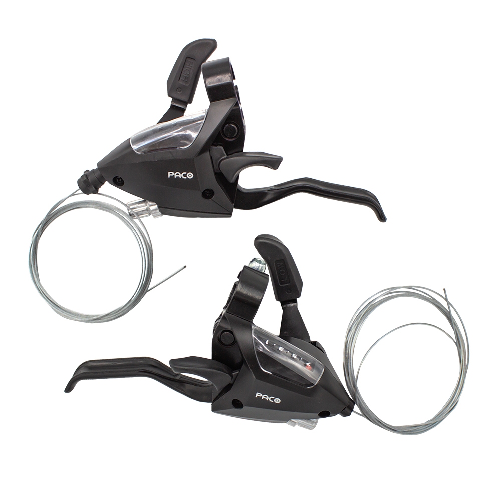 Par Alavanca Passador Rapid Fire Tipo Shimano 21v Manete Aluminio Bicicleta Mtb