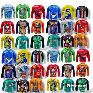 kit 5 camisetas manga longa 100% algodão (kit com 2,3 e 5 estampas aleatórias) em Oferta na Shopee