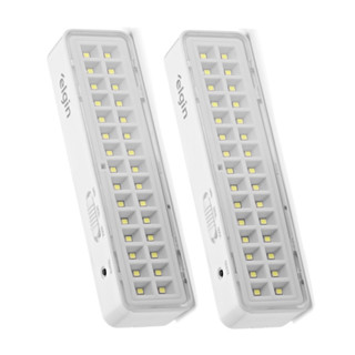 2 X Luminárias De Emergência Elgin 30 Leds Bivolt 2w