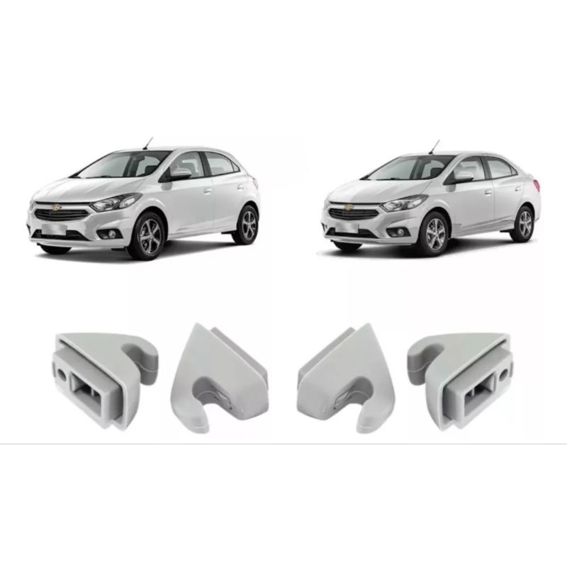 Par Suporte Quebra Sol Onix Prisma Cobalt Gelo Cinza Claro Grafite Preto em Oferta na Shopee