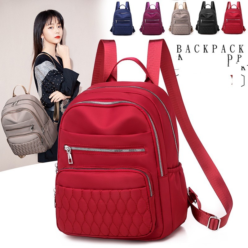Bolsa de Nylon Impermeável Moda Feminina Bolsa de Ombro Simples Bolsa Casual Bolsa Com Pingente 1230