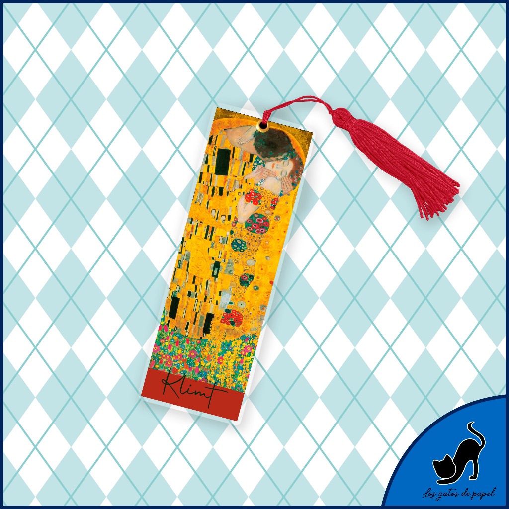 Marcador de página - Série Pintores: Gustav Klimt (O beijo)