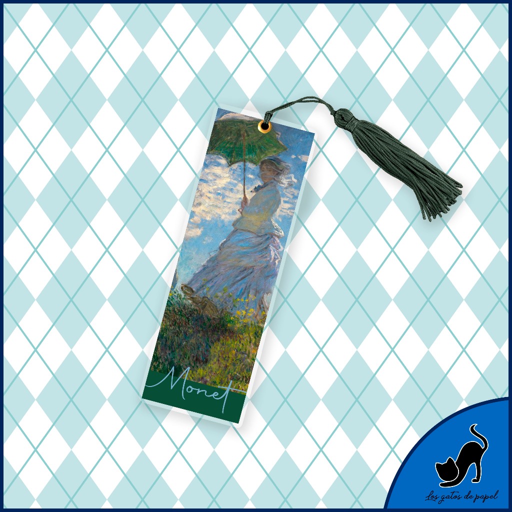 Marcador de página - Série Pintores: Claude Monet (Mulher com sombrinha / O passeio)