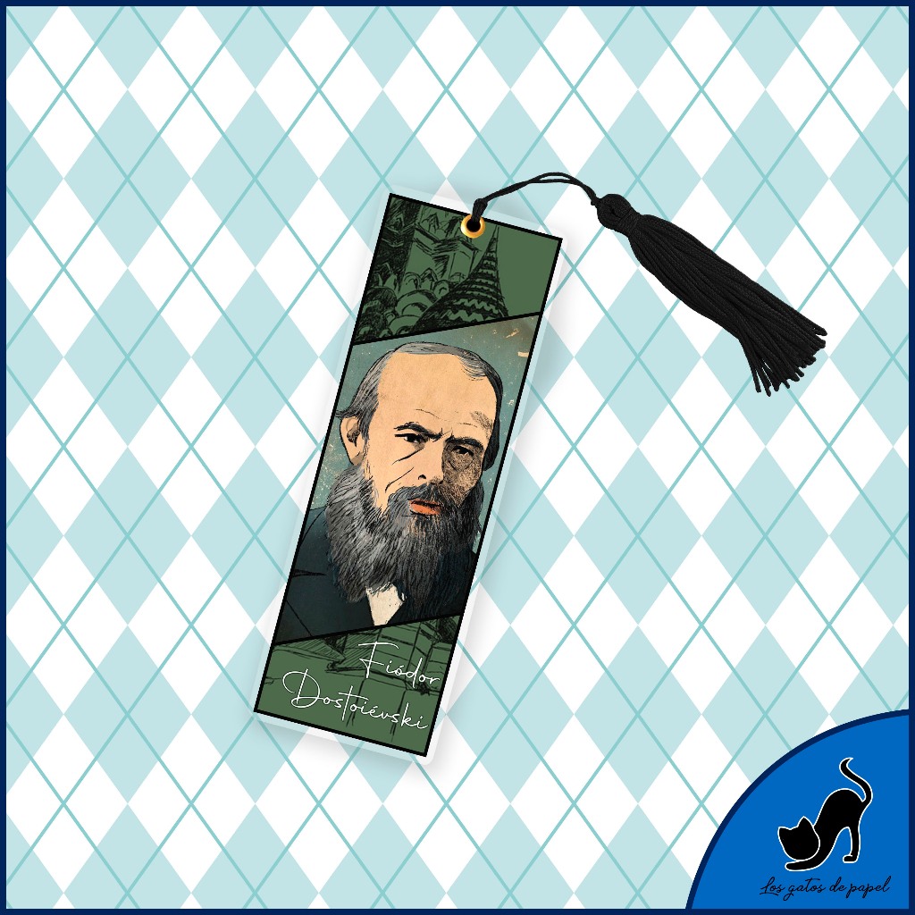 Marcador de página - Fiódor Dostoiévski (Série: Autores Russos)