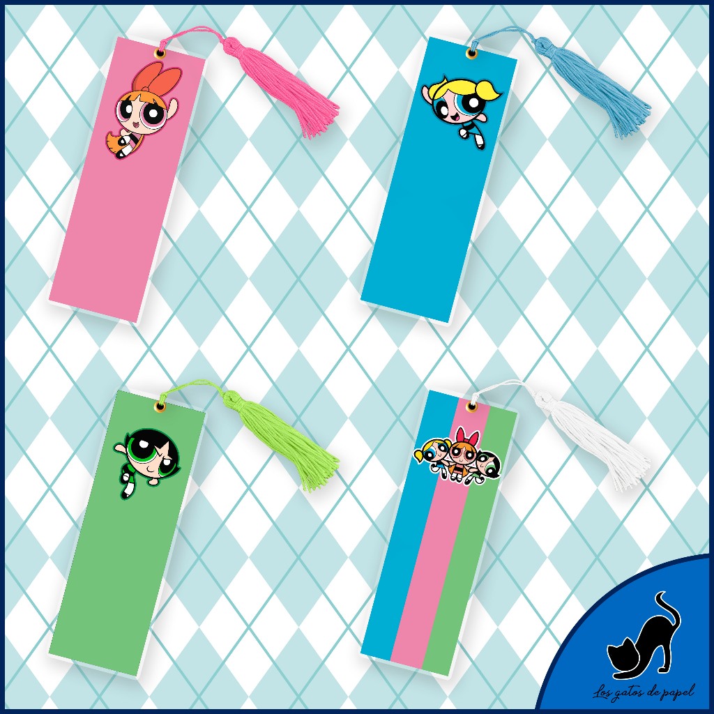 Marcador de página - As Meninas Superpoderosas / The Powerpuff Girls (Florzinha, Lindinha e Docinho)