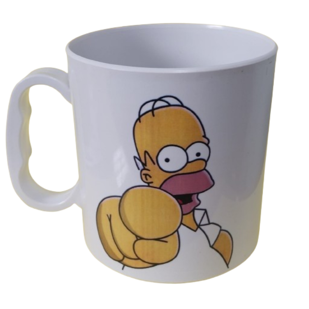 kit 3 Canecas Homer Simpson 460 ml - plastica