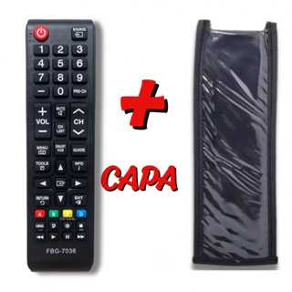 Controle Remoto + Capa Samsung Smart TV Universal