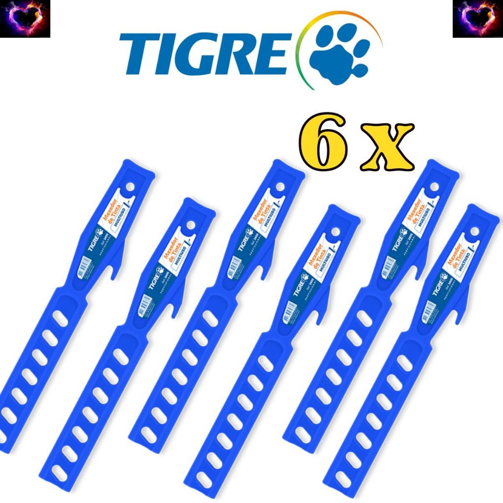 Mexedor de Tinta 2400 tigre azul lata e galão e quartinho kit com 06