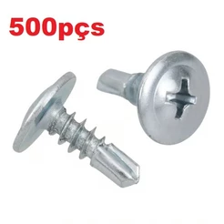 Kit 1000pçs Parafuso Flangeado Ponta Auto Brocante Perfurante, 4,2x13mm Alta Qualidade