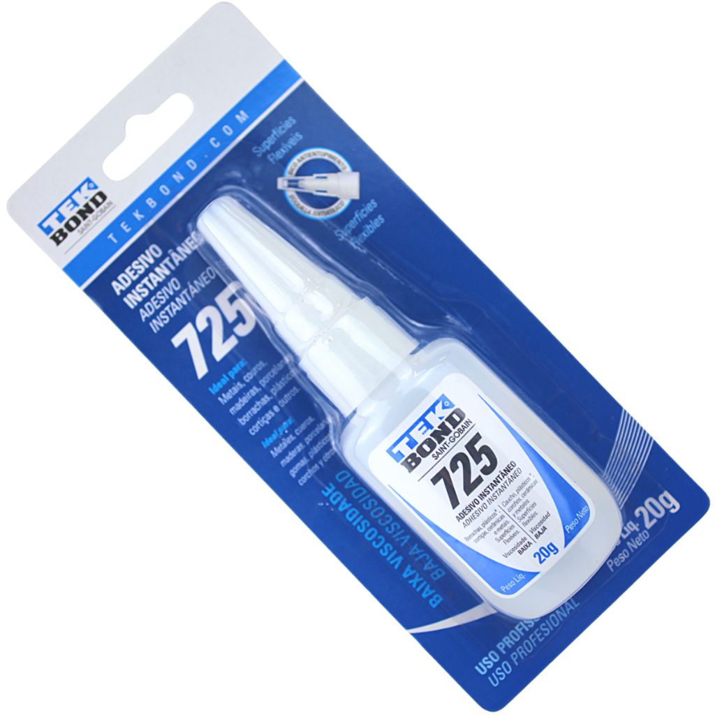 Cola 725 Adesivo Instantâneo Multiuso 20g - Tekbond | Piqueri Autopeças · foto 2