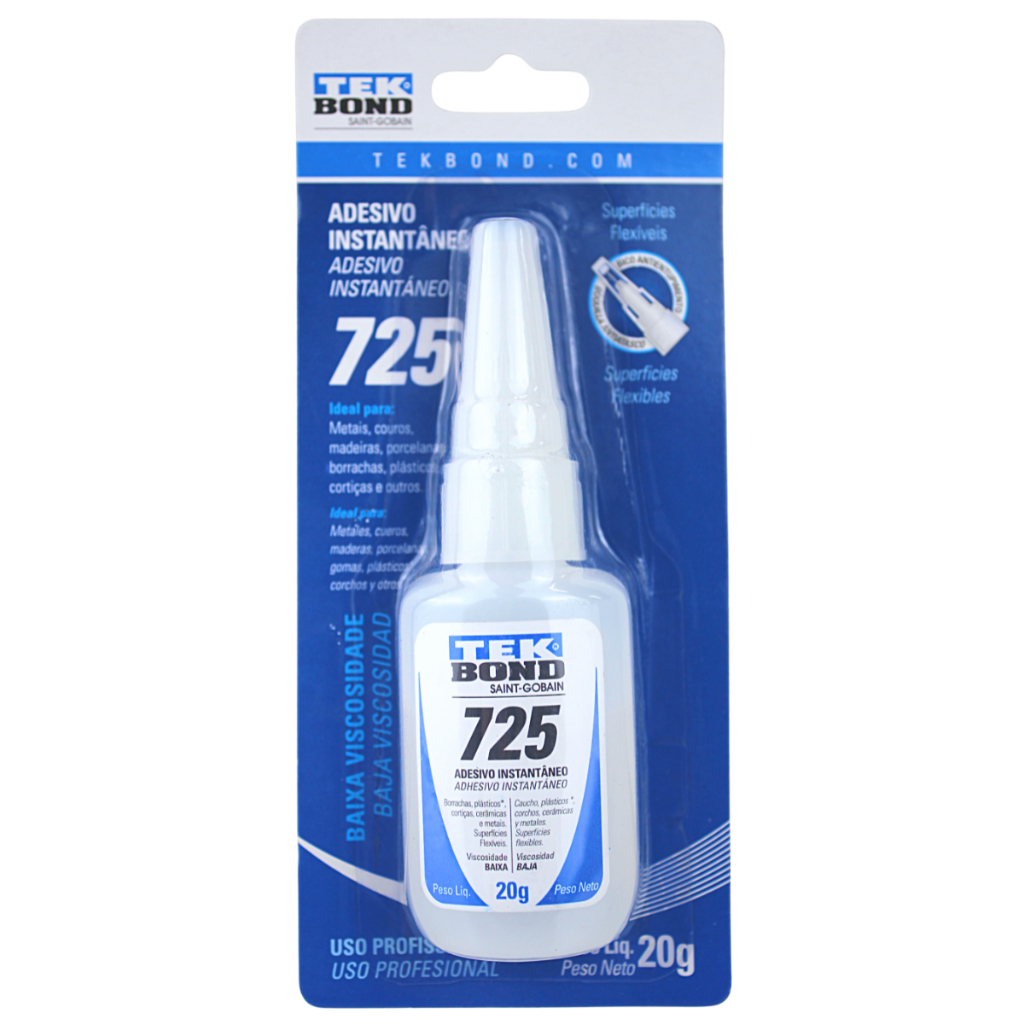 Cola 725 Adesivo Instantâneo Multiuso 20g - Tekbond | Piqueri Autopeças