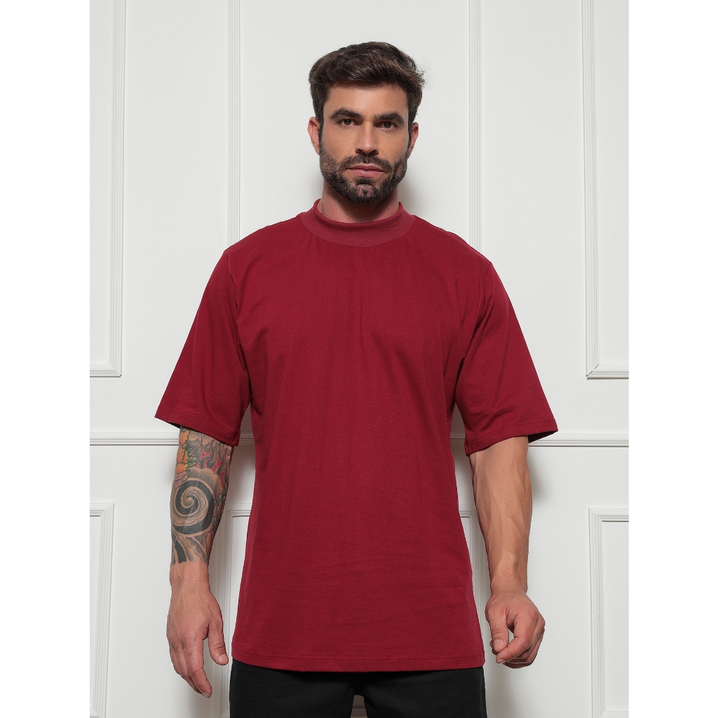 Camisetas Camiseta Oversized Unissex Camisa Streetwear Algodão Premium Treino Academia
