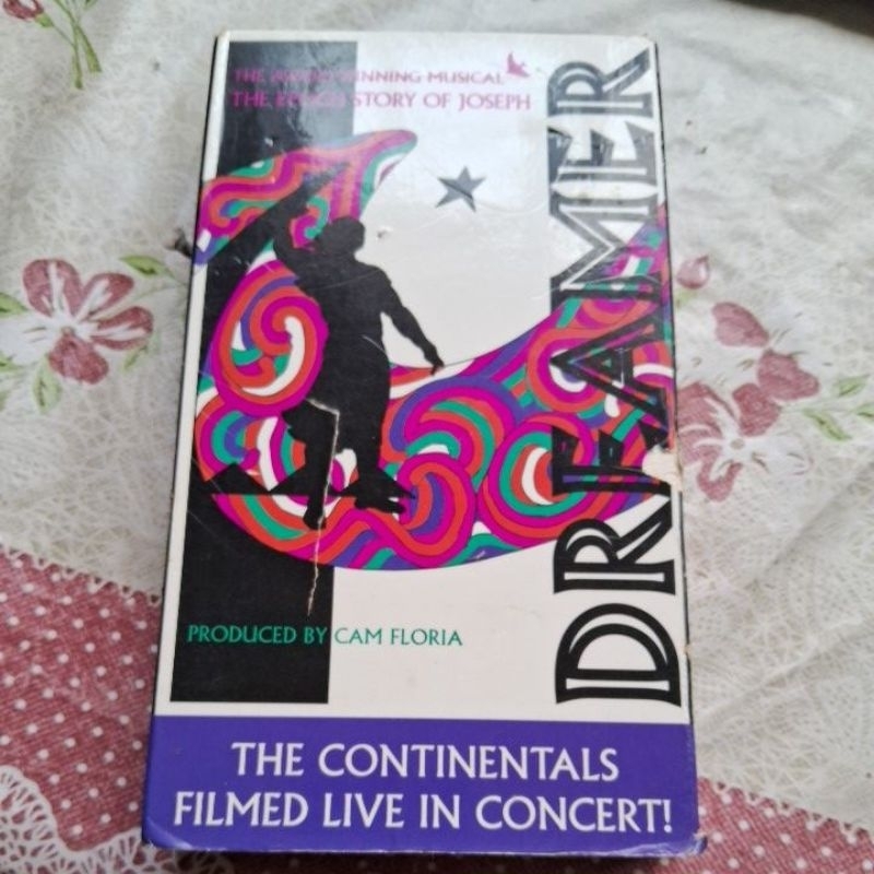 VHS Dreamer The Epoch  Story Of Joseph By Cam Floria. The Continental Singer