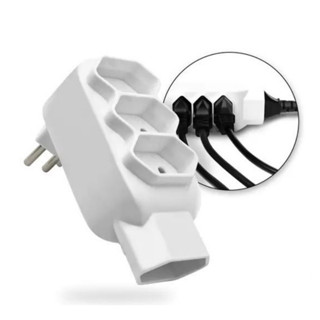 Adaptador Tomada Benjamin T 4 Saídas 2p+t 10a 250v Pino Segurança Qualidade
