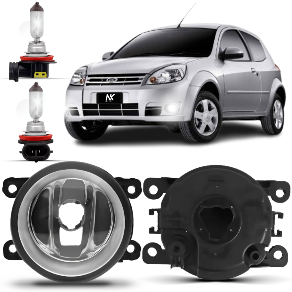 Farol Milha Ford Ká 2008 2009 2010 2011 2012 2013 + Lâmpada