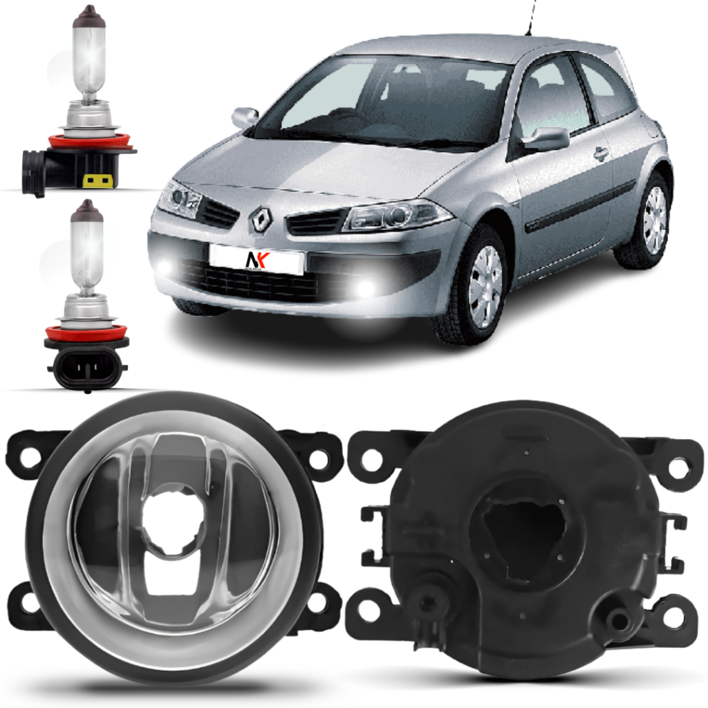 Farol Milha Renault Megane 2006 2007 2008 á 2013 + Lâmpada