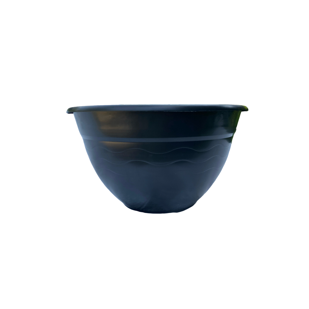 Kit 24 Vasos de Parede Meia Lua 23 cm 1,5 Litros Para Jardim Vertical Preto — imagem 2 de 2