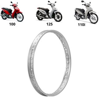 Aro De Roda Dianteiro Moto 17 X 120 Cromo Forte Honda Biz 100 1998 a 2005 Biz 125 2006 a 2015 Biz 110i 2016 a 2019