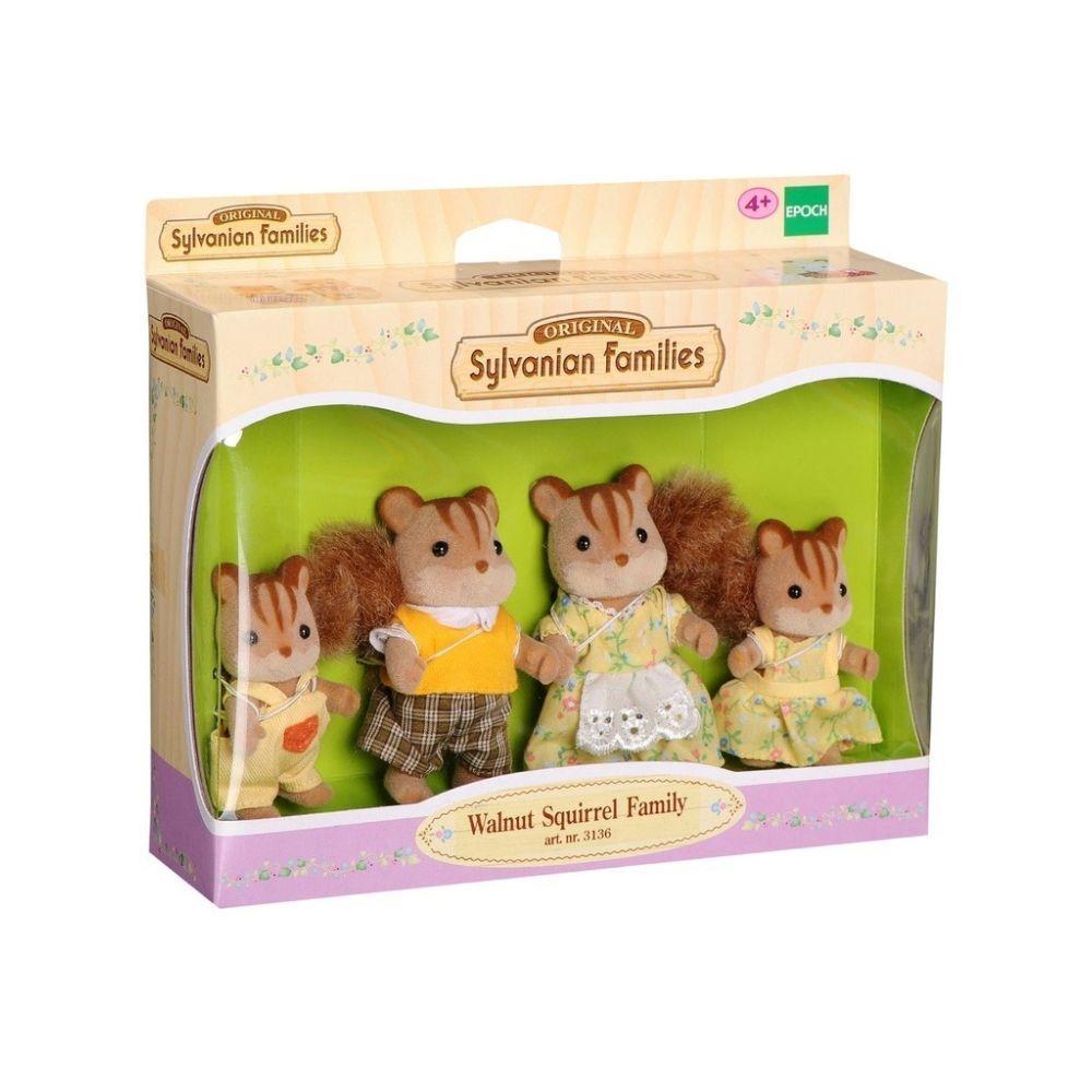 Sylvanian Families Família dos Esquilos Noz - Epoch Magia em Oferta na Shopee