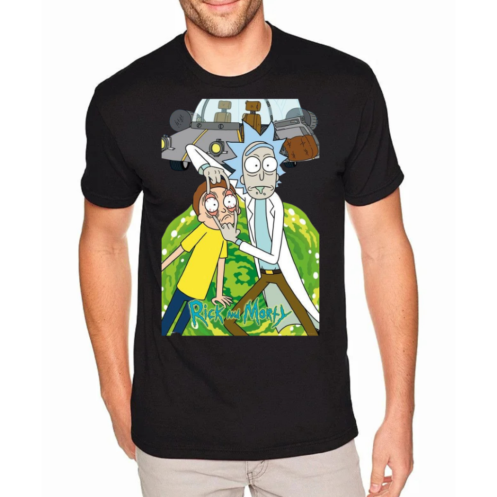 Camisa Camiseta Rick And Morty 100% Algodão Adulto e infantil Blusa unissex Envio rapido em Oferta na Shopee