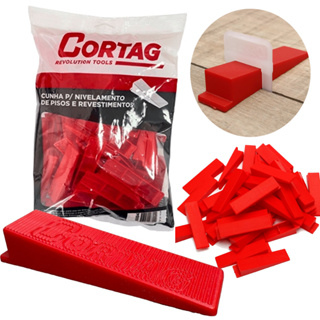 Kit Com 50 Unidades De Cunha Niveladora Para Piso E Porcelanato Para Espaçadores De Até 20mm Largura em Oferta na Shopee