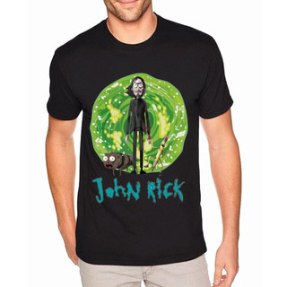 Camiseta-Camisa Rick And Morty John Wick Adulto e infantil GTA 100% Algodão Blusa unissex