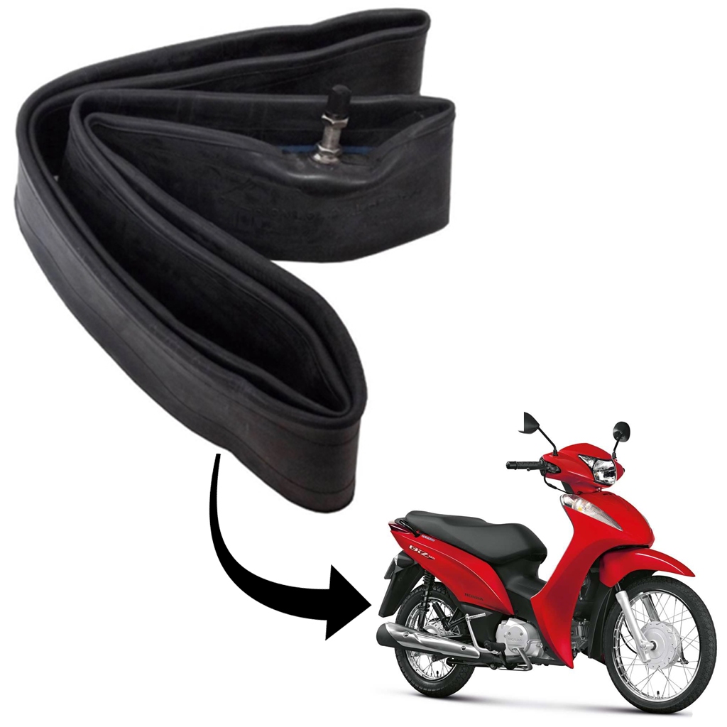 Camara De Ar Moto Dianteira / Traseira Aro 17 Mg17 Moto Biz/ pop/ Crypton / Dream Novo