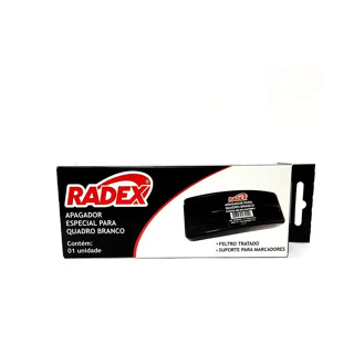 Apagador de Quadro Branco Escolar Radex com suporte para 2 pinceis em Oferta na Shopee