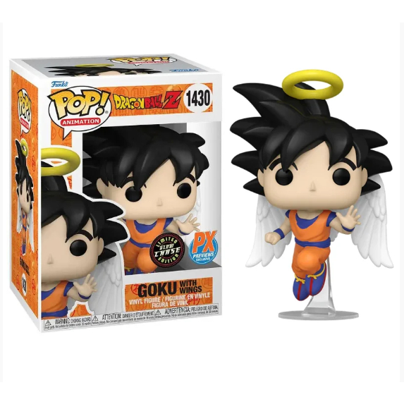 FUNKO CHASE DRAGON BAL Z GOKU W/WINGS GLOW 1430 NOVO ORIGINAL em Oferta na Shopee