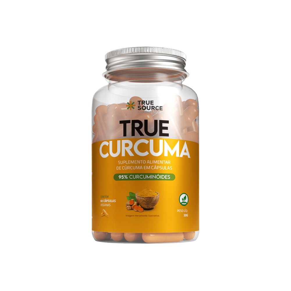 True Curcuma 500mg (60 Cápsulas) - True Source - Health