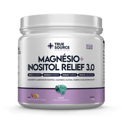 True Magnésio + Inositol Relief 3.0 Sabor Camomila, Laranja e Lavanda Pote 350g - True Source