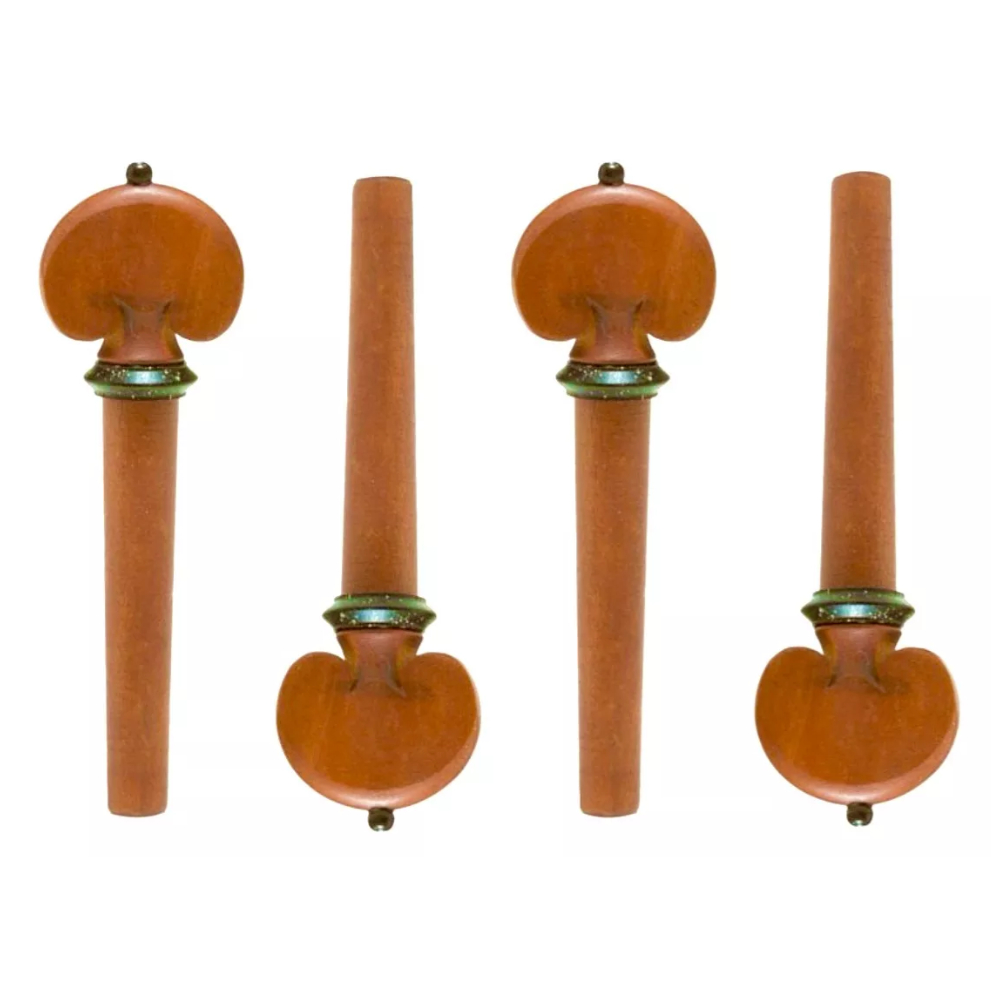 Kit 04 Cravelhas Boxwood Violino 4/4 Heart Coração Índia