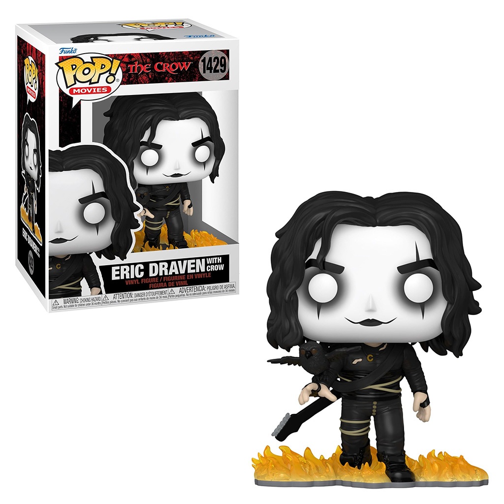 FUNKO POP MOVIES THE CROW - ERIC DRAVEN WITH CROW 1429 NOVO ORIGINAL em Oferta na Shopee