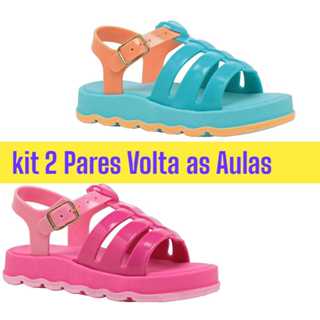 Kit 2 Pares Baby Volta as Aulas Papete Infantil Bebe Calçado Criança