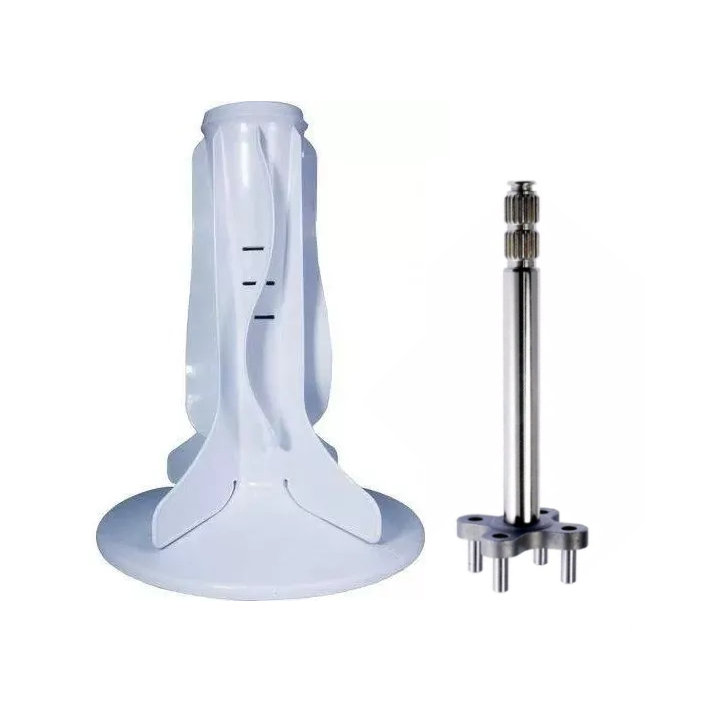 KIT AGITADOR 8 BLADES E EIXO CURTO DO AGITADOR BRASTEMP E CONSUL