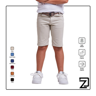 Bermuda Shorts Jeans Sarja Masculina Infantil Menino