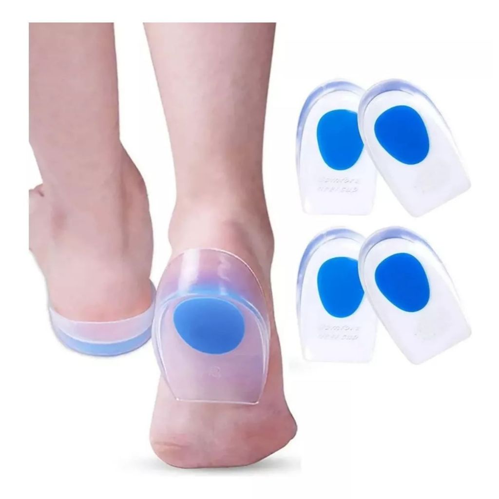 Palmilha Calcanheira Ortopédica Calcanhar Esporão Silicone - Pronta Entrega