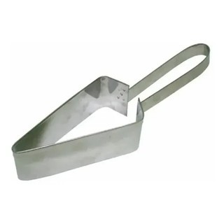 Cortador Bolo Fatia Aço Inox Grande 14x8