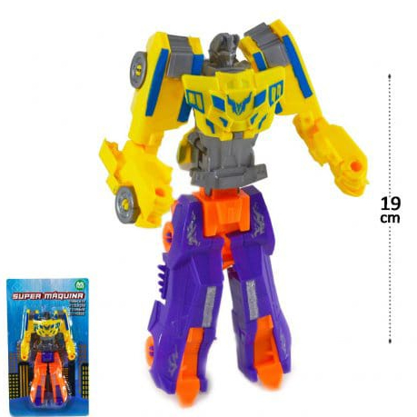 Boneco Robô Transformes Vira Carrinho Super Máquina Carro Guerreiro Brinquedo Menino Infantil