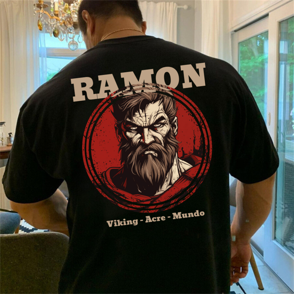 Camiseta Oversized Moda Anti Cardio Estampado Ramon Espartano Academia Treino Camisa Premium