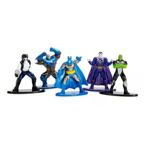 Bonecos de Metal Jada Nano DC Comics Kit com 5