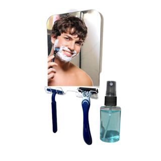 Espelho para Box em Acrilico com Ventosa + Spray Antiembaçante em Oferta na Shopee