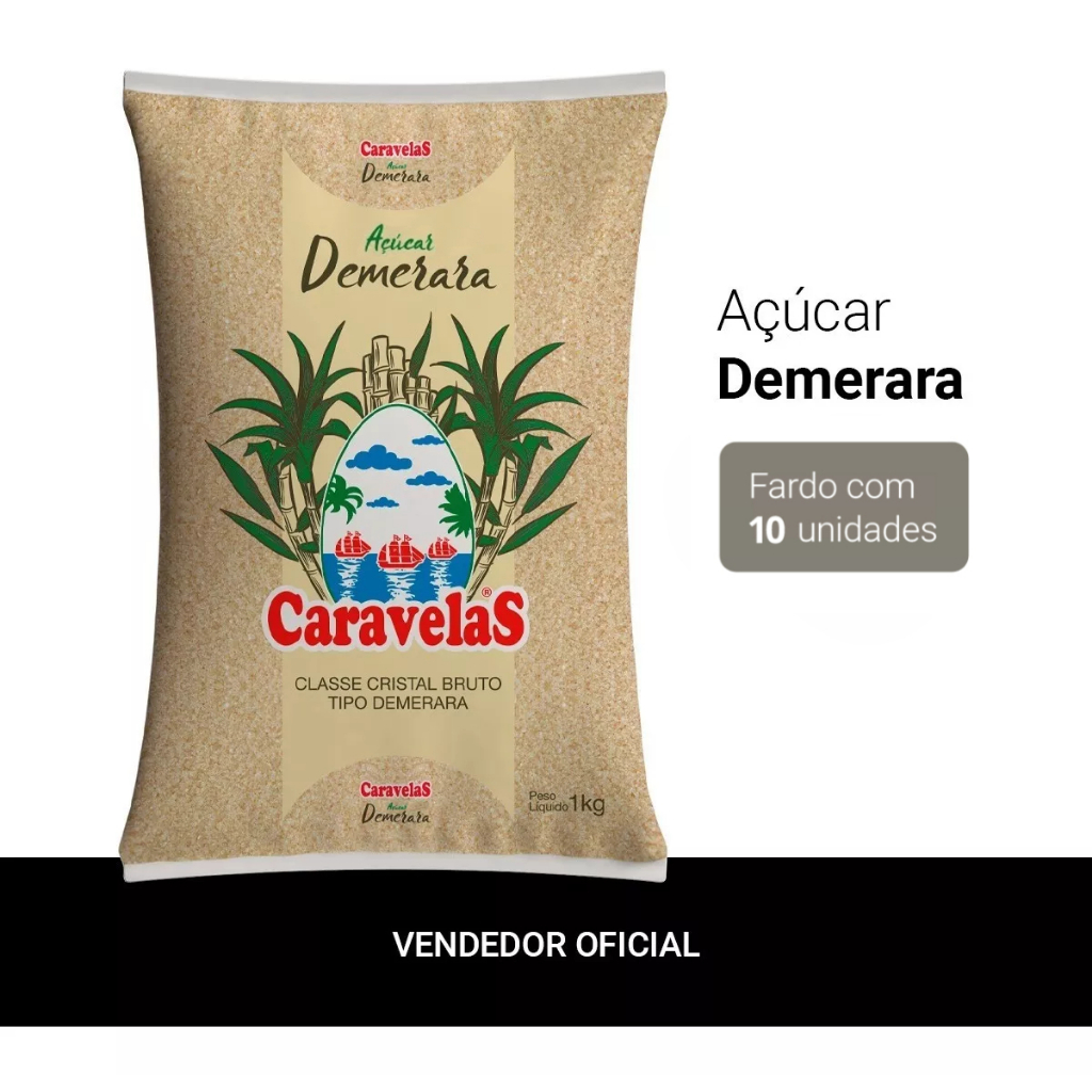 Açúcar Demerara Caravelas 1kg: Onde Comprar | BuscaProdutos