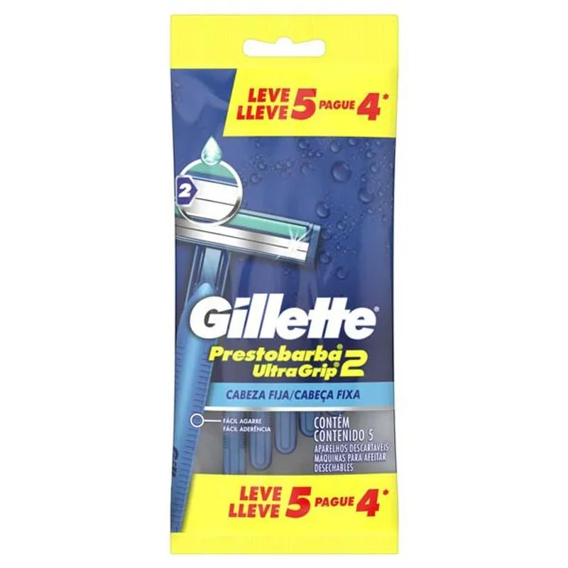 Aparelho De Barbear Prestobarba Ultra Grip 5 un Gillete