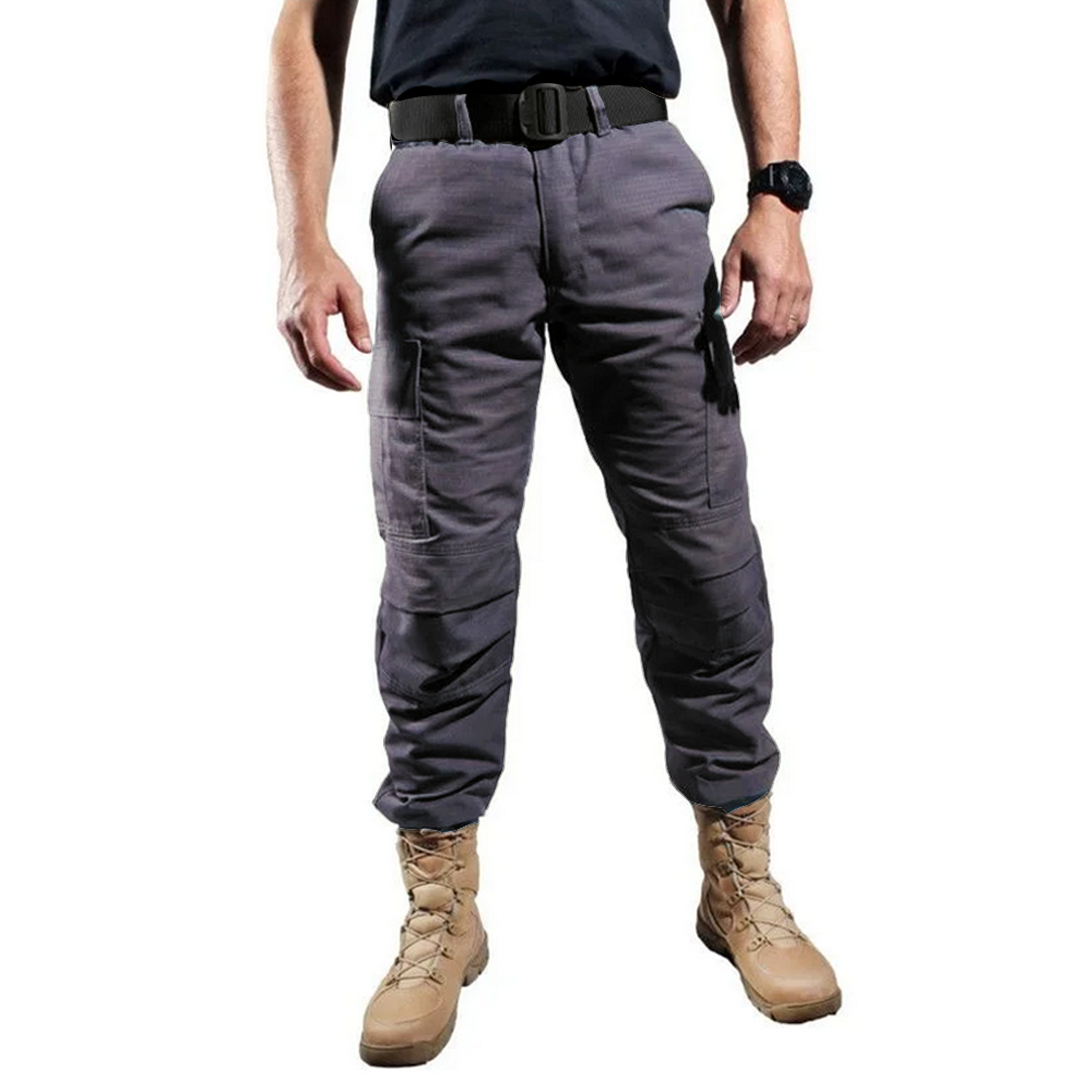 Calça Masculina Combat Tática Militar RipStop Padrão Bélica - Cinza Bandeirante