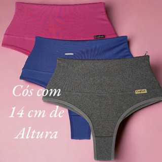 Kit 2 Calcinha Cós Alto de Alta Compressão Calcinha Modeladora Cinta Pós Parto Seca barrig...