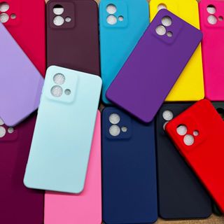 Capinha Capa Moto G84 5G Silicone Aveludada Colorida Anti Impacto